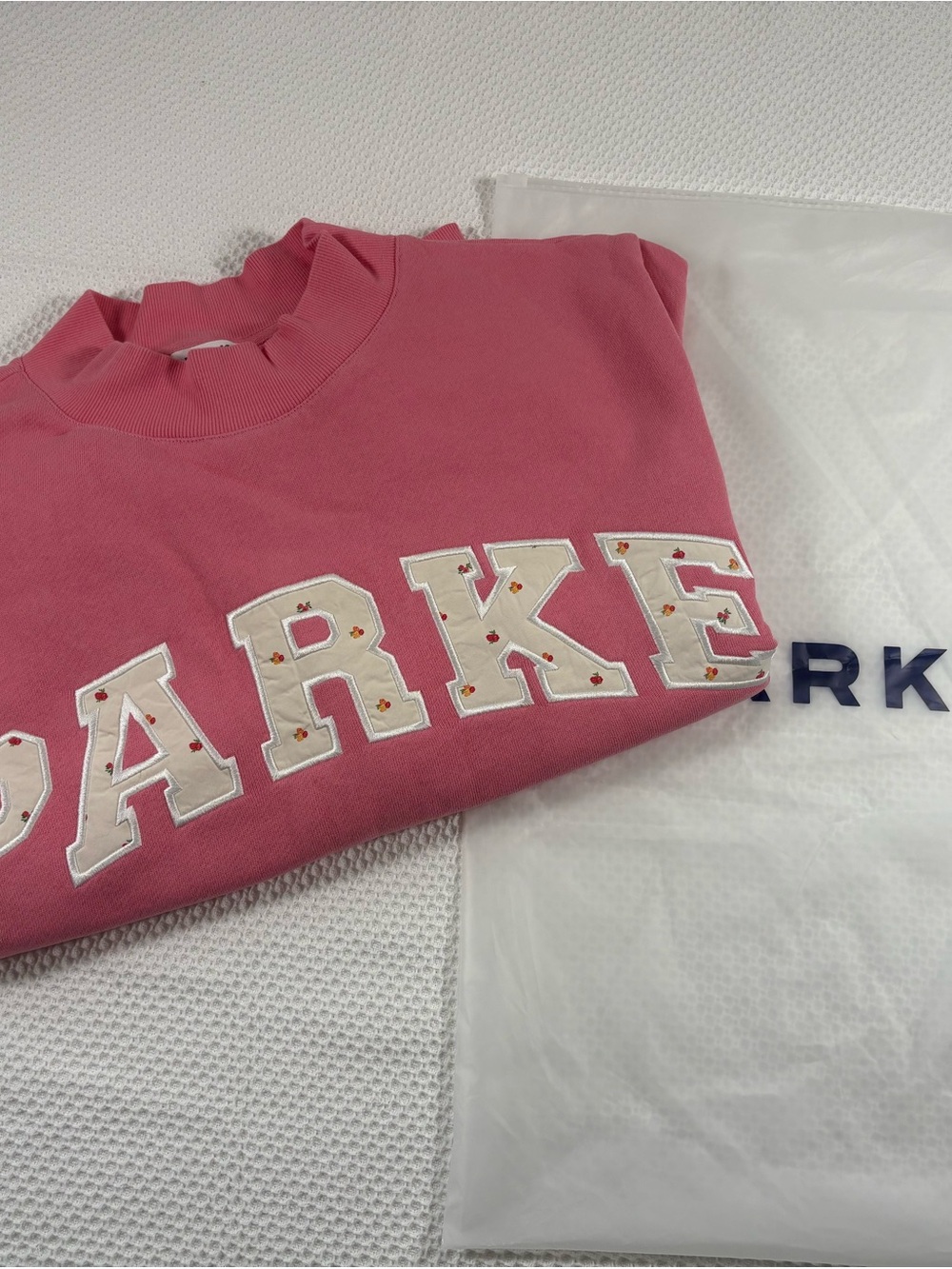 PARKE x Maggie & Emma Heritage Varsity Mockneck Bloom Sunset Floral L/XL - Picture 4 of 8